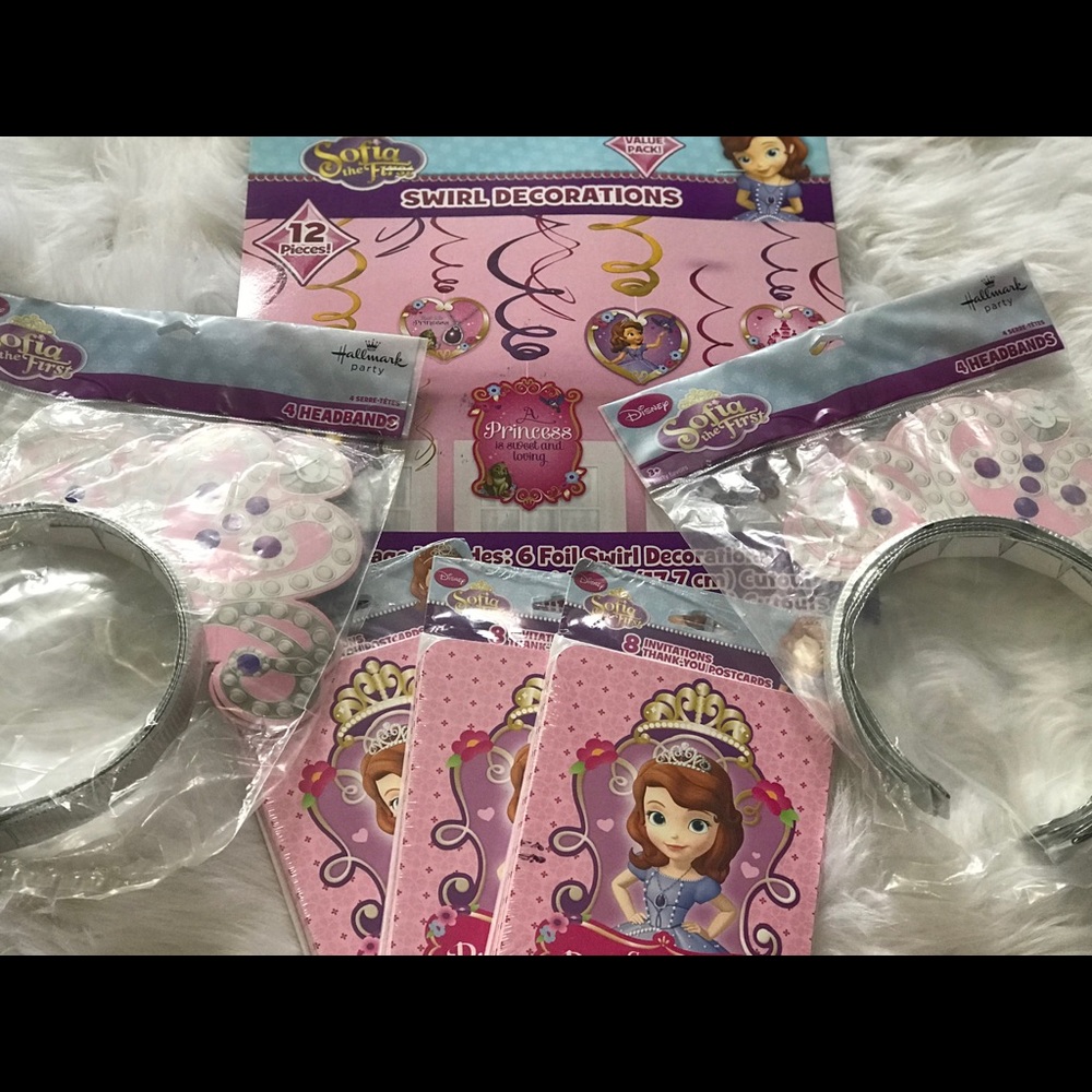 Disney princess Sophia party decor